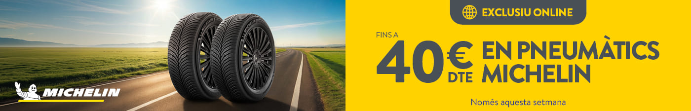 Fins a 40€ de descompte en pneumàtics Michelin a Rodi Motor Services