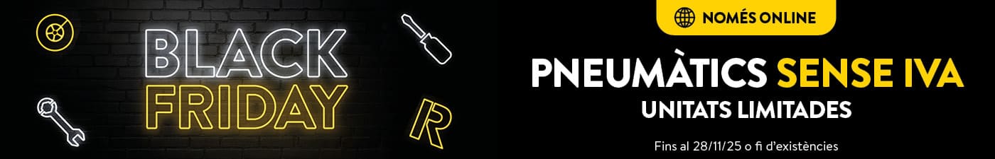 Black Friday a Rodi - Pneumàtics sense IVA