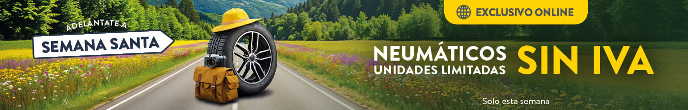 Adelántate a la Semana Santa con neumáticos SIN IVA en www.rodi.es