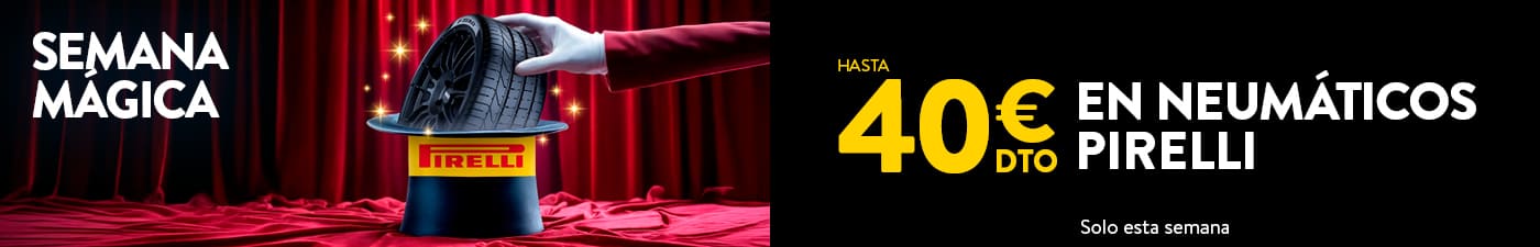 Hasta 40€ de descuento en neumáticos Pirelli en Rodi