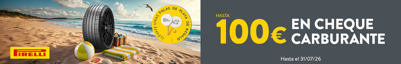 Hasta 100€ en carburante con neumáticos Pirelli