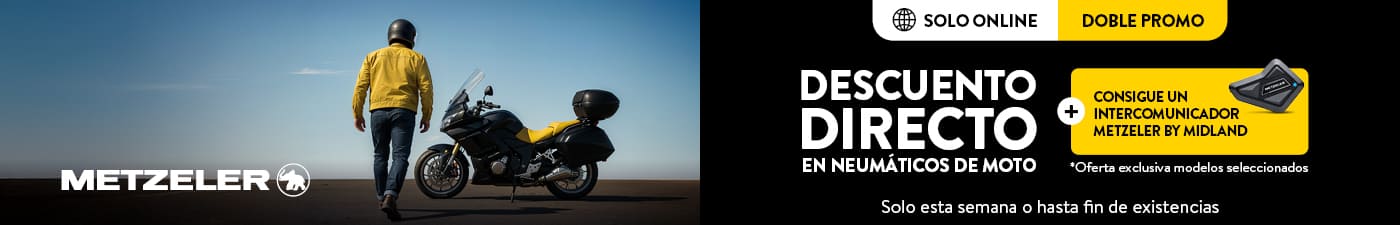 Descuentos en neumáticos Metzeler de moto en Rodi