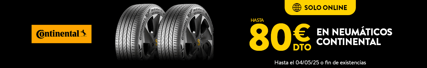 Hasta 80€ de descuento con tus neumáticos Continental en Rodi Motor Services