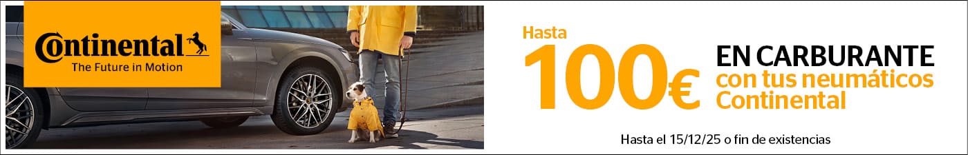 Hasta 100€ en carburante con tus neumáticos Continental en Rodi Motor Services
