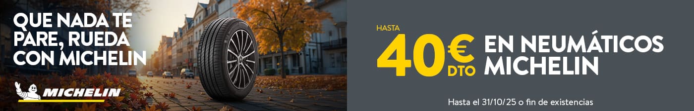 Hasta 40€ de descuento en neumáticos Michelin en Rodi Motor Services