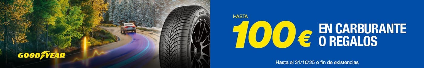 Hasta 100€ en carburante con tus neumáticos Goodyear