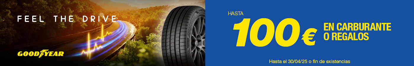 Hasta 100€ en carburante con tus neumáticos Goodyear
