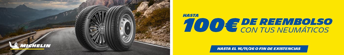 Hasta 100€ en reembolso y cheques regalo con tus neumáticos Michelin en Rodi