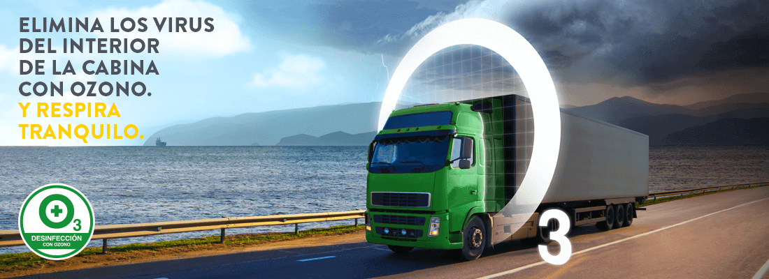¡elimina los virus del interior de la cabina del camión con ozono! - rodi