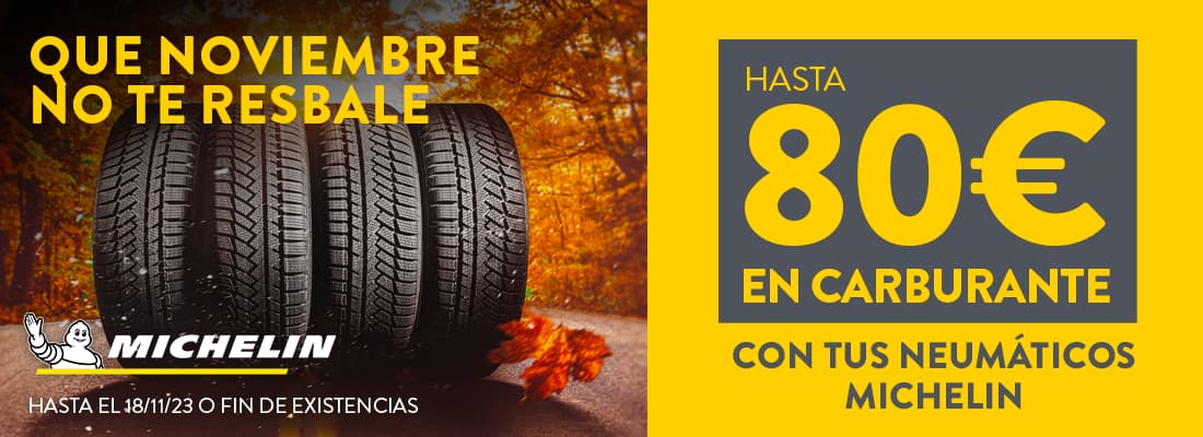 neumáticos michelin hasta 80€ en carburante - rodi