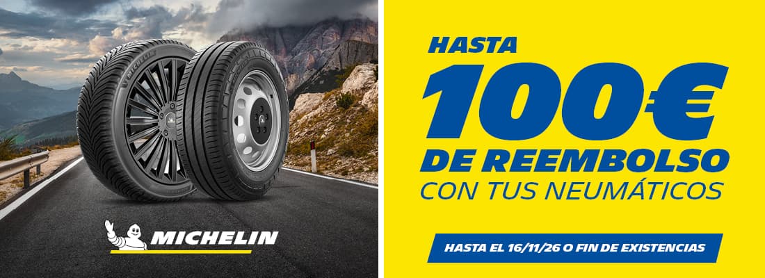 neumáticos michelin con hasta 100€ de reembolso - rodi