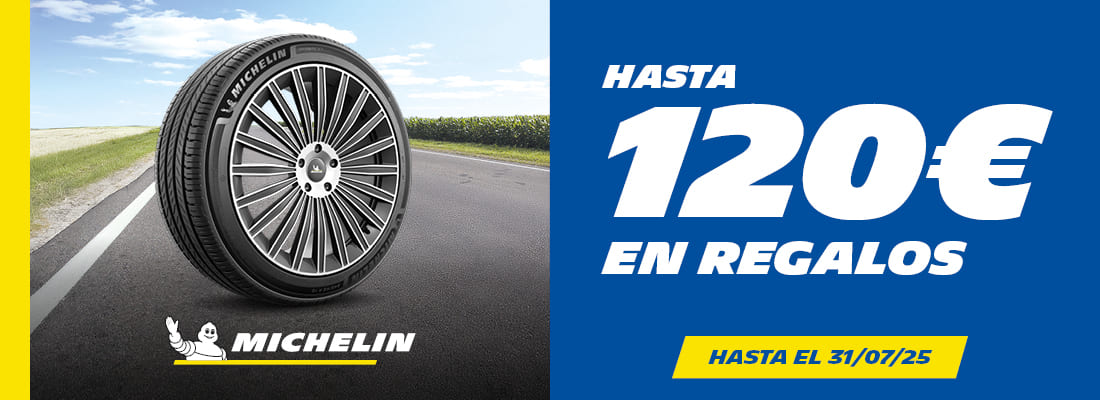 neumáticos michelin con hasta 120€ en regalos - rodi