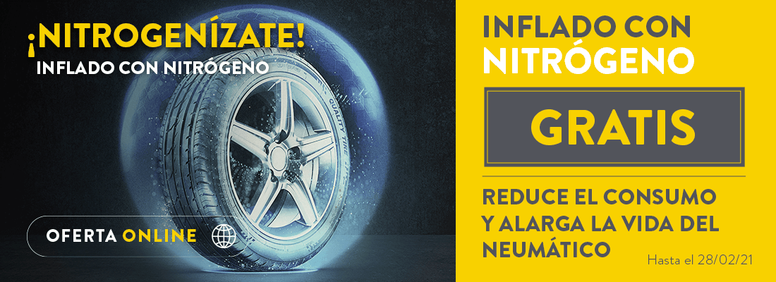 compra neumáticos online y llévate gratis el inflado con nitrógeno - rodi
