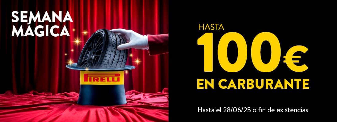 hasta 100€ en carburante con tus neumáticos pirelli - rodi