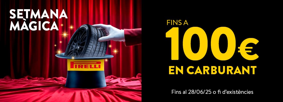 fins a 100€ en carburant amb els teus pneumàtics pirelli - rodi